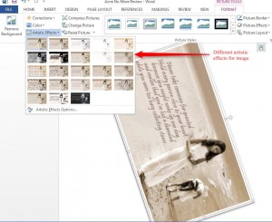 How to insert an Image in Word 2013
