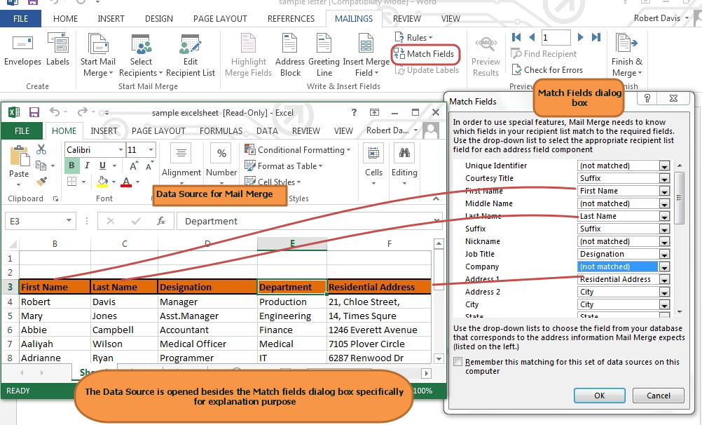 How To Use Mail Merge Feature In Word 2013 WizApps