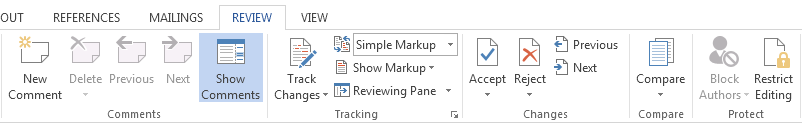 How to Track Changes in Word 2013 2