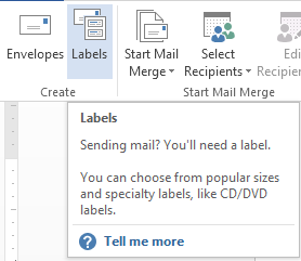 How to Create Labels in Word 2013 2