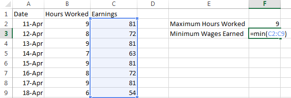 How to Use Highest & Lowest Functions in Excel 2013 3