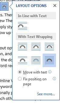 How to Use Live Layout in Word 2013 3
