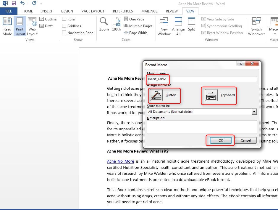  How To Create A Macro In Word 2013 Tutorials Tree Learn Photoshop 