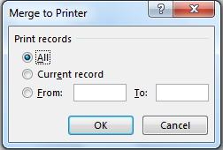 mail merge-print