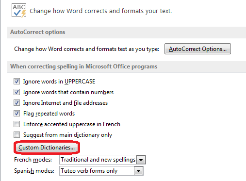 How to Modify Custom Dictionaries in Word 2013 6