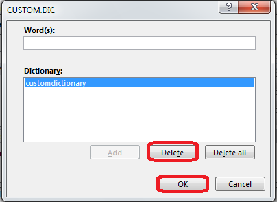 How to Modify Custom Dictionaries in Word 2013 8