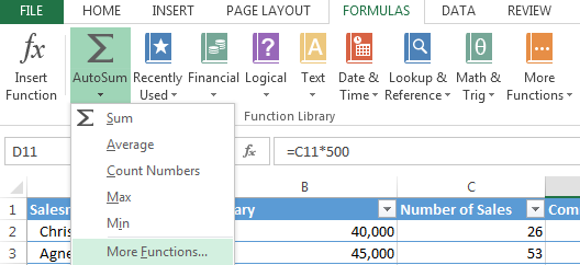How to Use SUMIF in Excel 2013 3