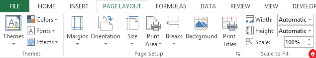 How to use the Scale-to-Fit Printing Option in Excel 2013 3