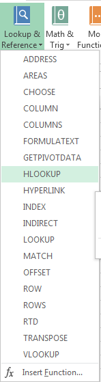How to Use HLOOKUP Function in Excel 2013 4