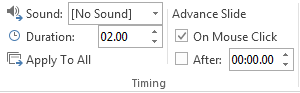 How to Change Transition Speed in PowerPoint 2013 3