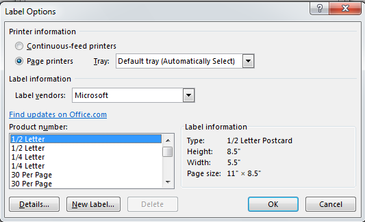 How to Create Labels in Word 2013 4