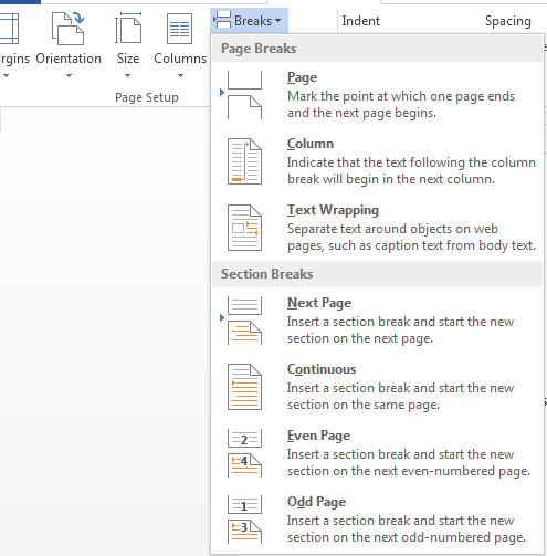 How to Add and Remove Section Breaks in Word 2013 4