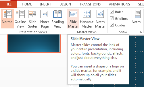How to Customize a Slideshow Using Slide Master in PowerPoint 2013 2
